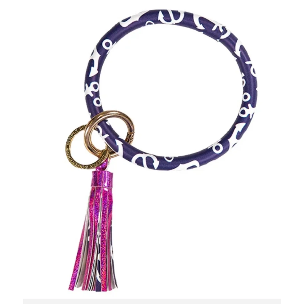 Women's Simply Southern bengal bracelet Key Chain One Size Blue